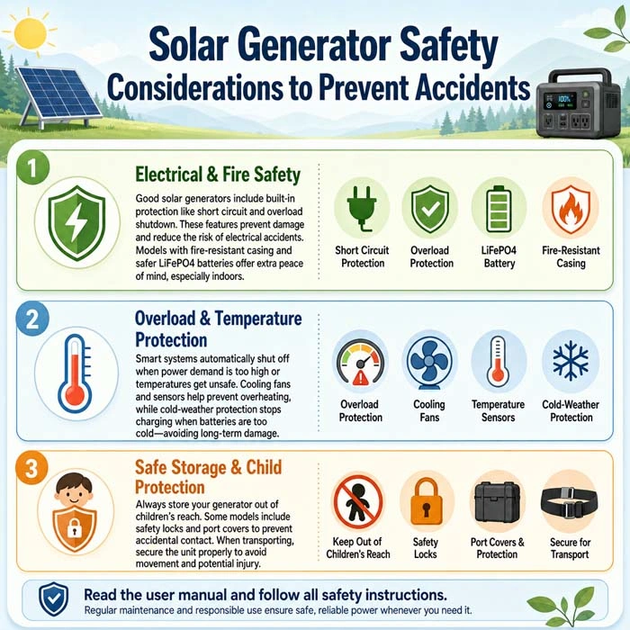 Solar Generator Safety Considerations to Prevent Accidents