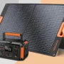 Full view of the GRECELL 500W Power Station with 100W Solar Panel