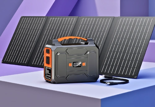 Full view of the Apowking 146Wh Solar Power Station 40W Solar Panel as featured image