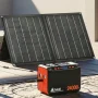 Takki 88.8Wh power station 21W panel review Full view of the Takki 88.8Wh power station 21W panel.