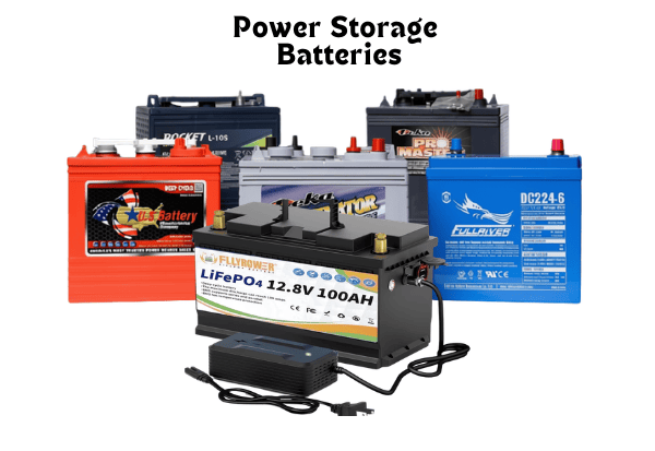 Image showing set of Power Storage Battery including Lithium-ion LiFePO4