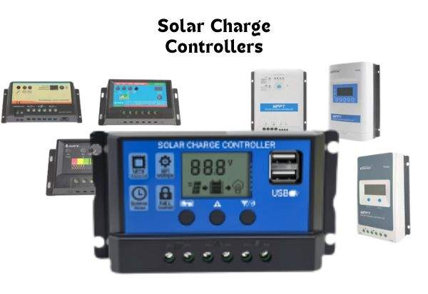 View of a group of Solar Charge Controllers